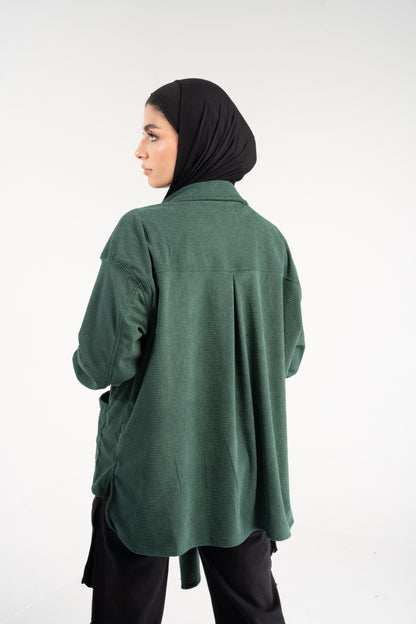 SHOULDER SCARF OVERSHIRT