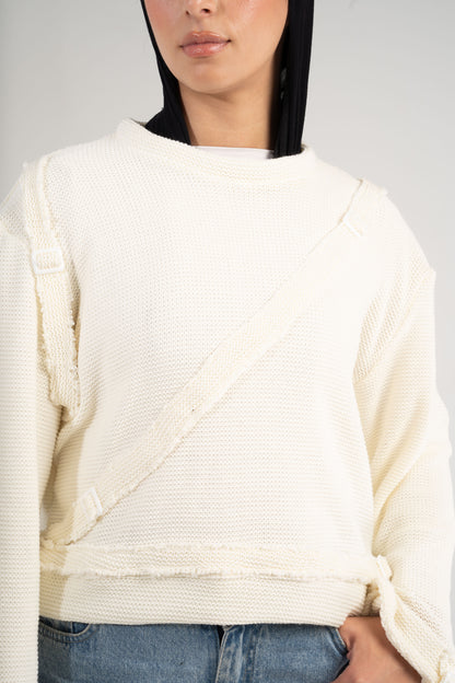 BUCKLED PULLOVER